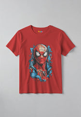 Spiderman Face Kids Superhero T-Shirt for Boys & Girls