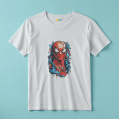 Spiderman Face Kids Superhero T-Shirt for Boys