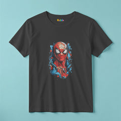 Spiderman Face Kids Superhero T-Shirt for Boys