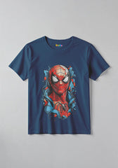 Spiderman Face Kids Superhero T-Shirt for Boys & Girls