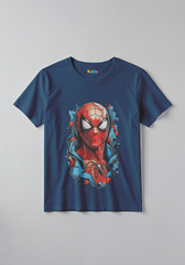Spiderman Face Kids Superhero T-Shirt for Boys & Girls