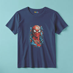 Spiderman Face Kids Superhero T-Shirt for Boys