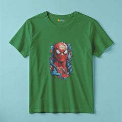 Spiderman Face Kids Superhero T-Shirt for Boys
