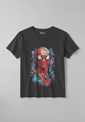 Spiderman Face Kids Superhero T-Shirt for Boys & Girls