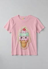 Ice Cream Fun Graphic Kids T-Shirt For Girls