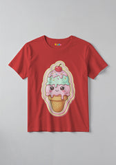 Ice Cream Fun Graphic Kids T-Shirt For Girls