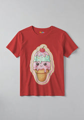 Ice Cream Fun Graphic Kids T-Shirt For Girls