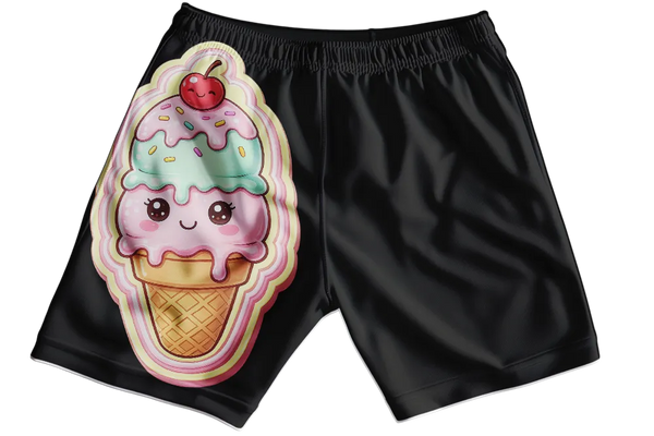 Ice Cream Cone Girls Shorts