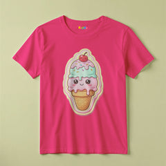 Ice Cream Fun Graphic Kids T-Shirt For Girls