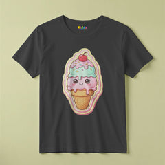 Ice Cream Fun Graphic Kids T-Shirt For Girls