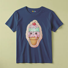 Ice Cream Fun Graphic Kids T-Shirt For Girls