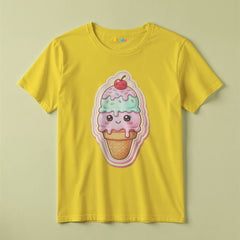 Ice Cream Fun Graphic Kids T-Shirt For Girls