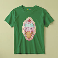 Ice Cream Fun Graphic Kids T-Shirt For Girls