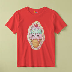 Ice Cream Fun Graphic Kids T-Shirt For Girls