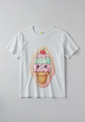 Ice Cream Fun Graphic Kids T-Shirt For Girls