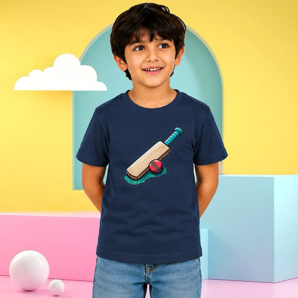 Bat Ball Champion Graphic T-Shirt For Boys