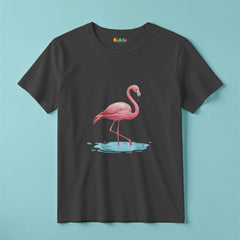 Pink Flamingo Style T-Shirt for Girls