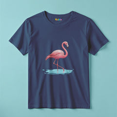 Pink Flamingo Style T-Shirt for Girls
