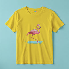 Pink Flamingo Style T-Shirt for Girls