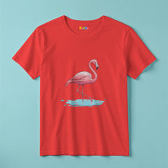 Pink Flamingo Style T-Shirt for Girls