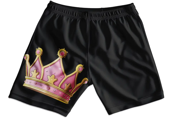 Pink Crown Girls Shorts