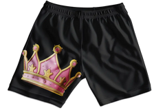 Pink Crown Girls Shorts