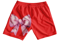 Pink Bow Girls Shorts