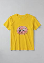 0056-donut_0001_yellow 1 -  Sweet Donut Kids Graphic T-Shirt for Girls -  Kiddo.pk -  Sweet Donut Kids Graphic T-Shirt for Girls -  Kiddo.pk