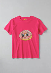 0056-donut_0002_pink 1 -  Sweet Donut Kids Graphic T-Shirt for Girls -  Kiddo.pk -  Sweet Donut Kids Graphic T-Shirt for Girls -  Kiddo.pk