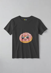 0056-donut_0008_Black 1 -  Sweet Donut Kids Graphic T-Shirt for Girls -  Kiddo.pk -  Sweet Donut Kids Graphic T-Shirt for Girls -  Kiddo.pk