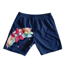 Fun Star Graphic Cotton Shorts For Girls