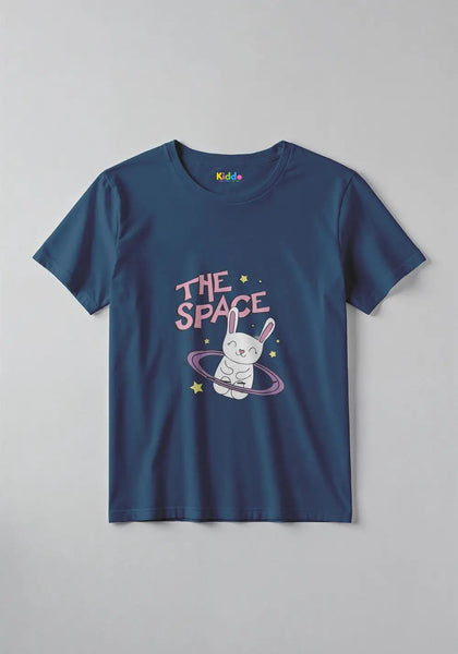 0059-the-space-bunny_0003_navy-blue-1 -  Space Bunny Cartoon Kids Graphic T-Shirt for Girls -  Kiddo.pk -  Space Bunny Cartoon Kids Graphic T-Shirt for Girls -  Kiddo.pk