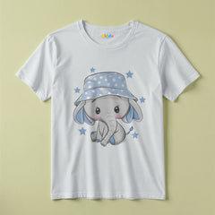 Cute Elephant Cartoon Kids Shirt for Girls