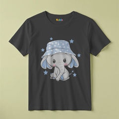 Cute Elephant Cartoon Kids Shirt for Girls
