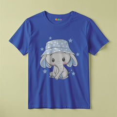 Cute Elephant Cartoon Kids Shirt for Girls