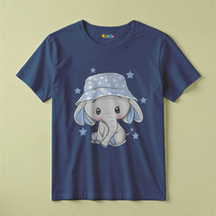 Cute Elephant Cartoon Kids Shirt for Girls