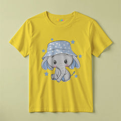 Cute Elephant Cartoon Kids Shirt for Girls