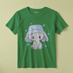 Cute Elephant Cartoon Kids Shirt for Girls