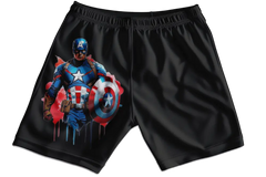Captain America Painting Boys Shorts