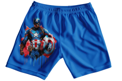 Captain America Painting Boys Shorts