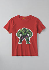 0081-hulk-full-red 1 -  Hulk Full Power Kids Graphic T-Shirt for Boys -  Kiddo.pk