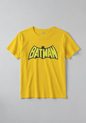 0086-batman-logo_0001_yellow 1 -  Batman Cutout Hero T-Shirt for Boys -  Kiddo.pk