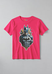 0087-batan-half_0002_pink 1 -  Batman Logo Classic T Shirt for Boys -  Kiddo.pk