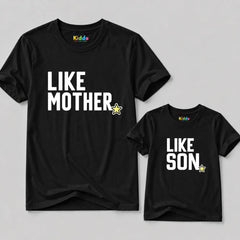 Like Mom Mother & Son Matching T-Shirt Bundle - Black