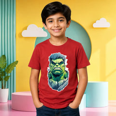 Hulk Art Graphics Kids Superhero T-Shirt for Boys