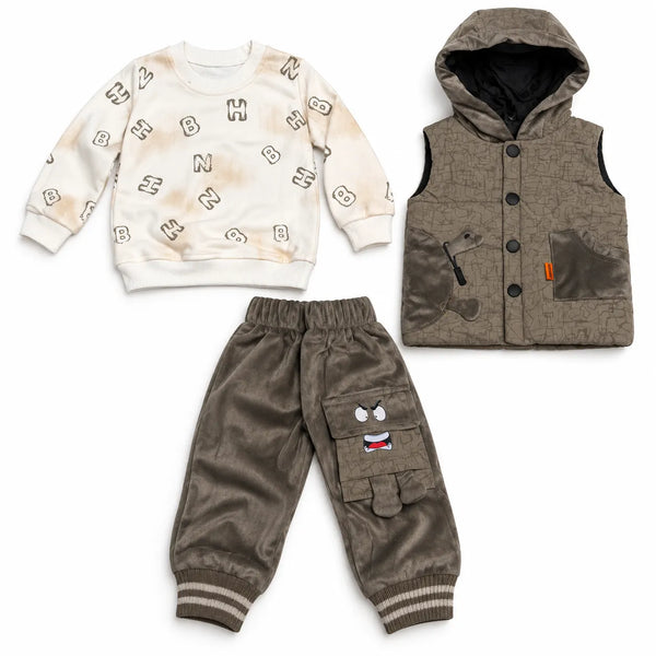 Newborn Grey Dino Winter Set