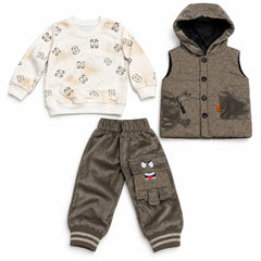 Newborn Grey Dino Winter Set