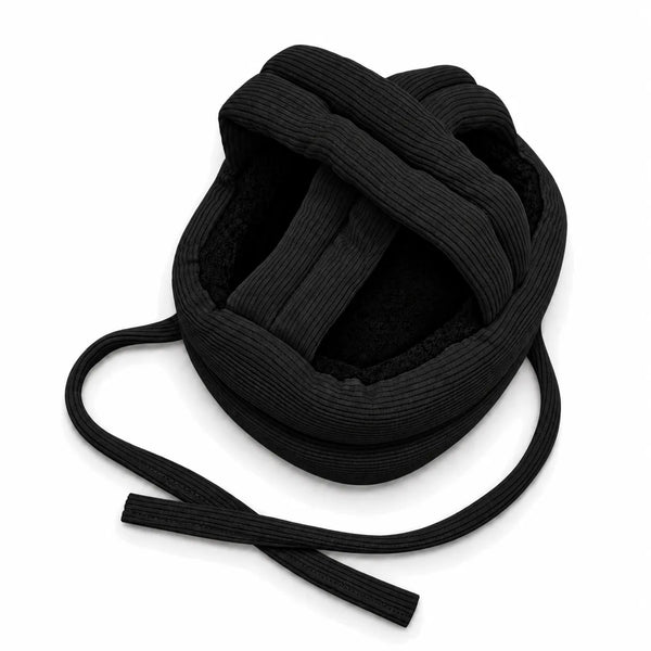 Newborn Black Ribbed Head Set