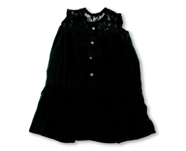 -  Kids Black Cotton Dress – Elegant Everyday Wear -  Kiddo Retail