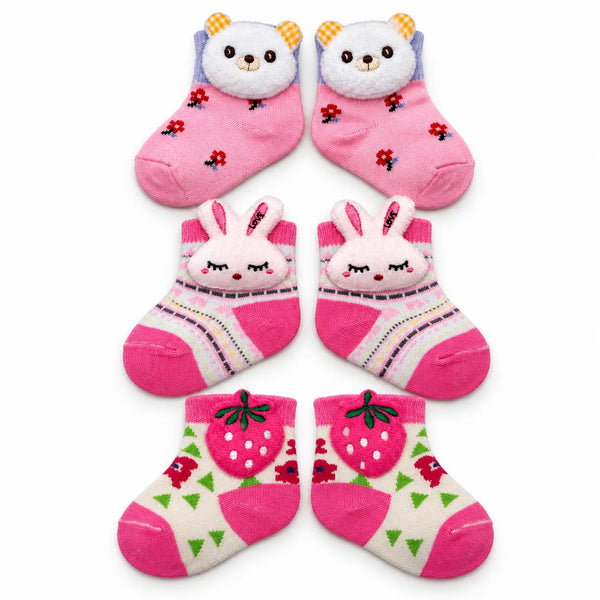 Newborn Pink Socks Set